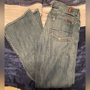 7 for all mankind size 25 jeans barely worn